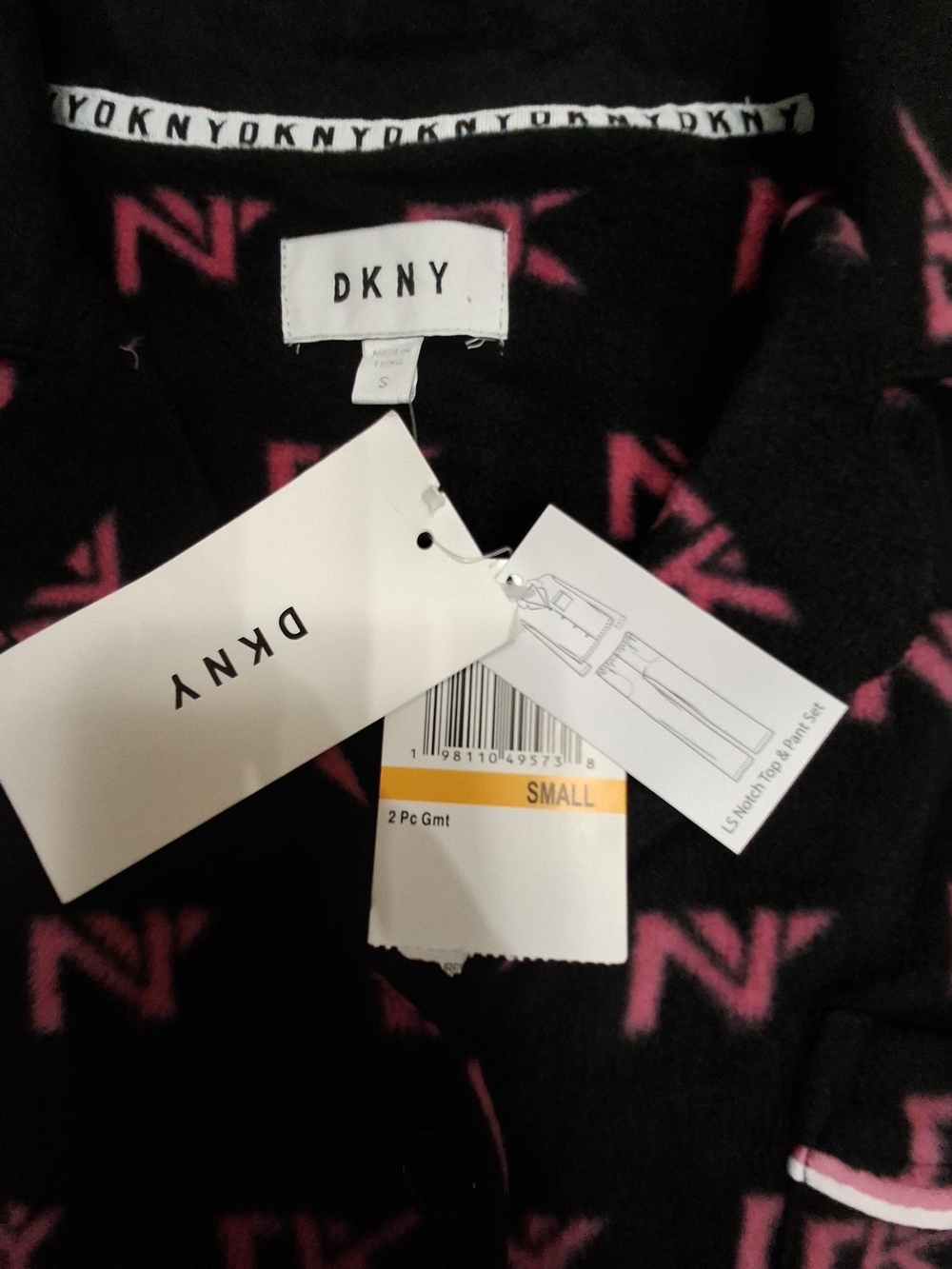 DKNY Two-Piece Pajama Set with Tags